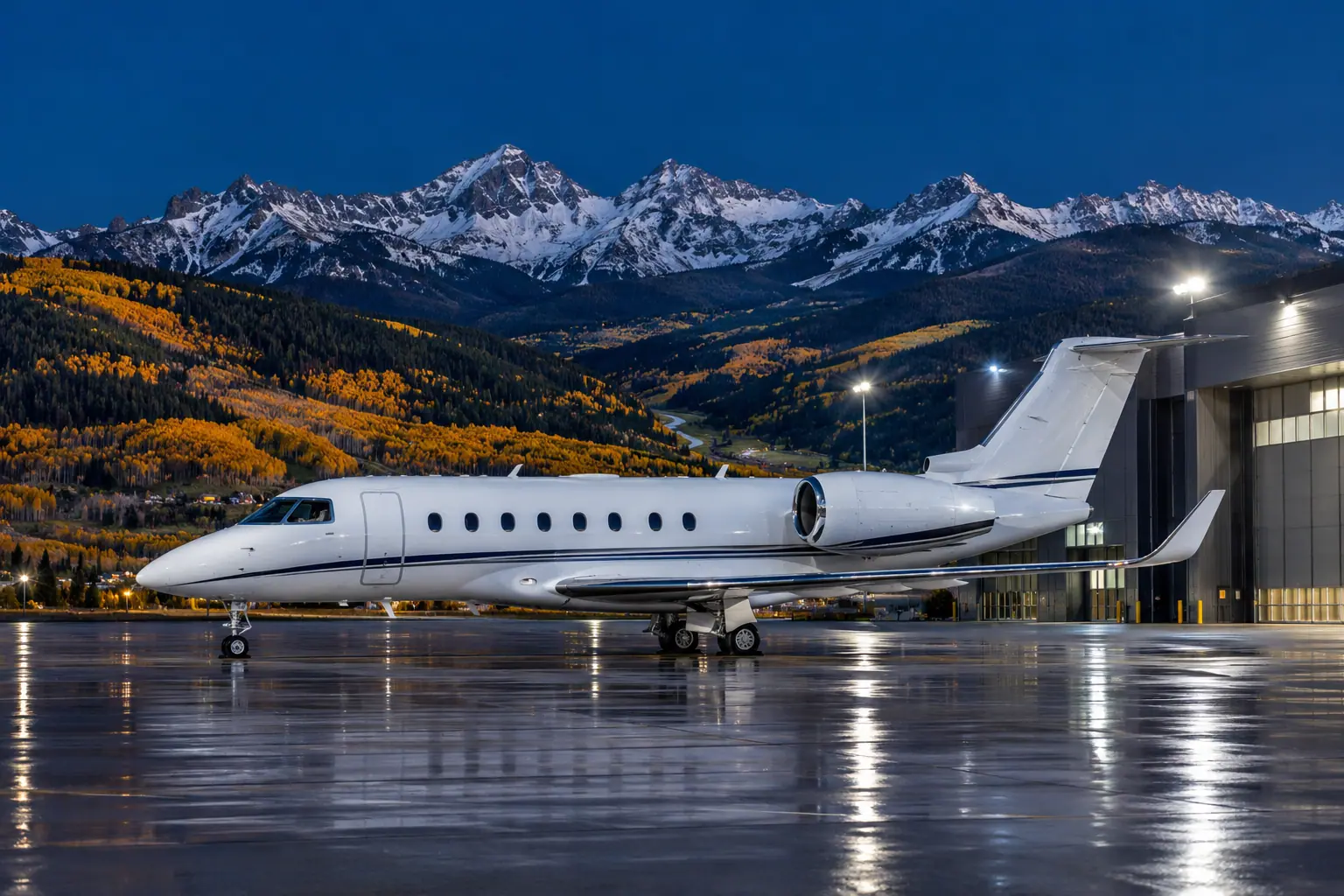 Ramp at Aspen-Pitkin County Airport (Sardy Field)