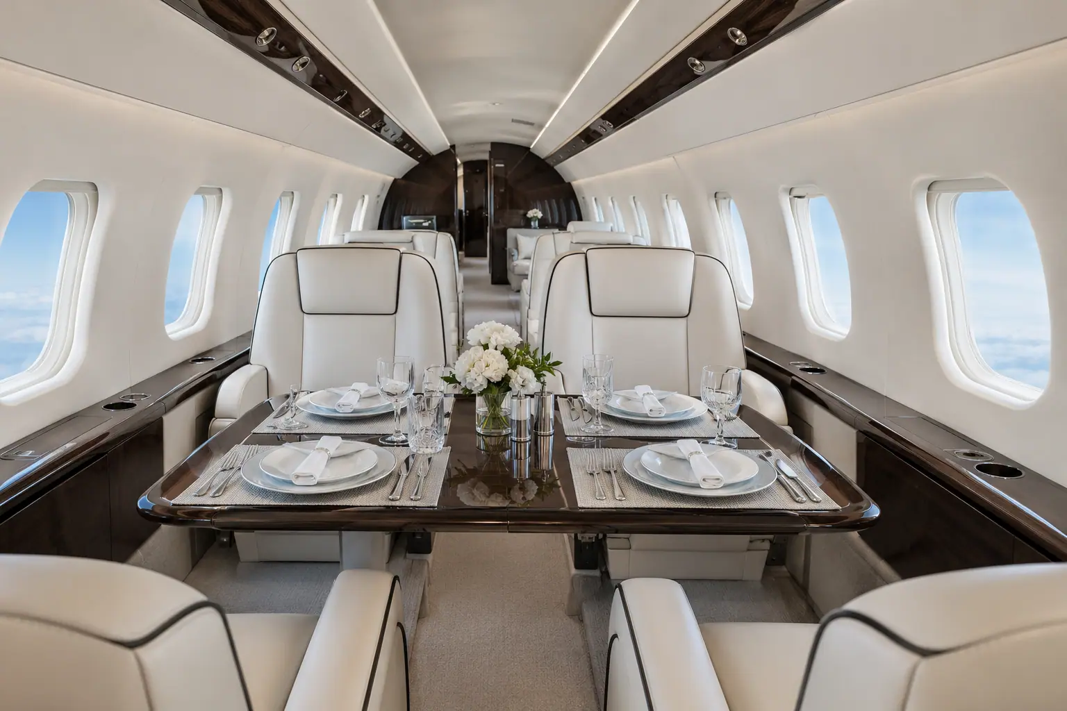 Heavy jet cabin interior