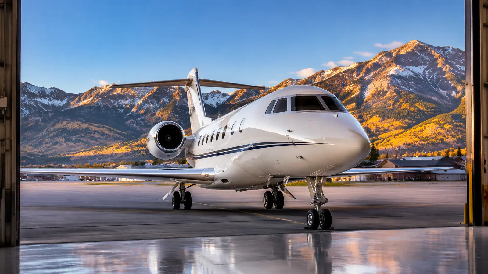 Private jet near Aspen